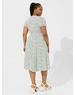 Midi Challis Smocked Waist Surplice Dress | Torrid (US & Canada)