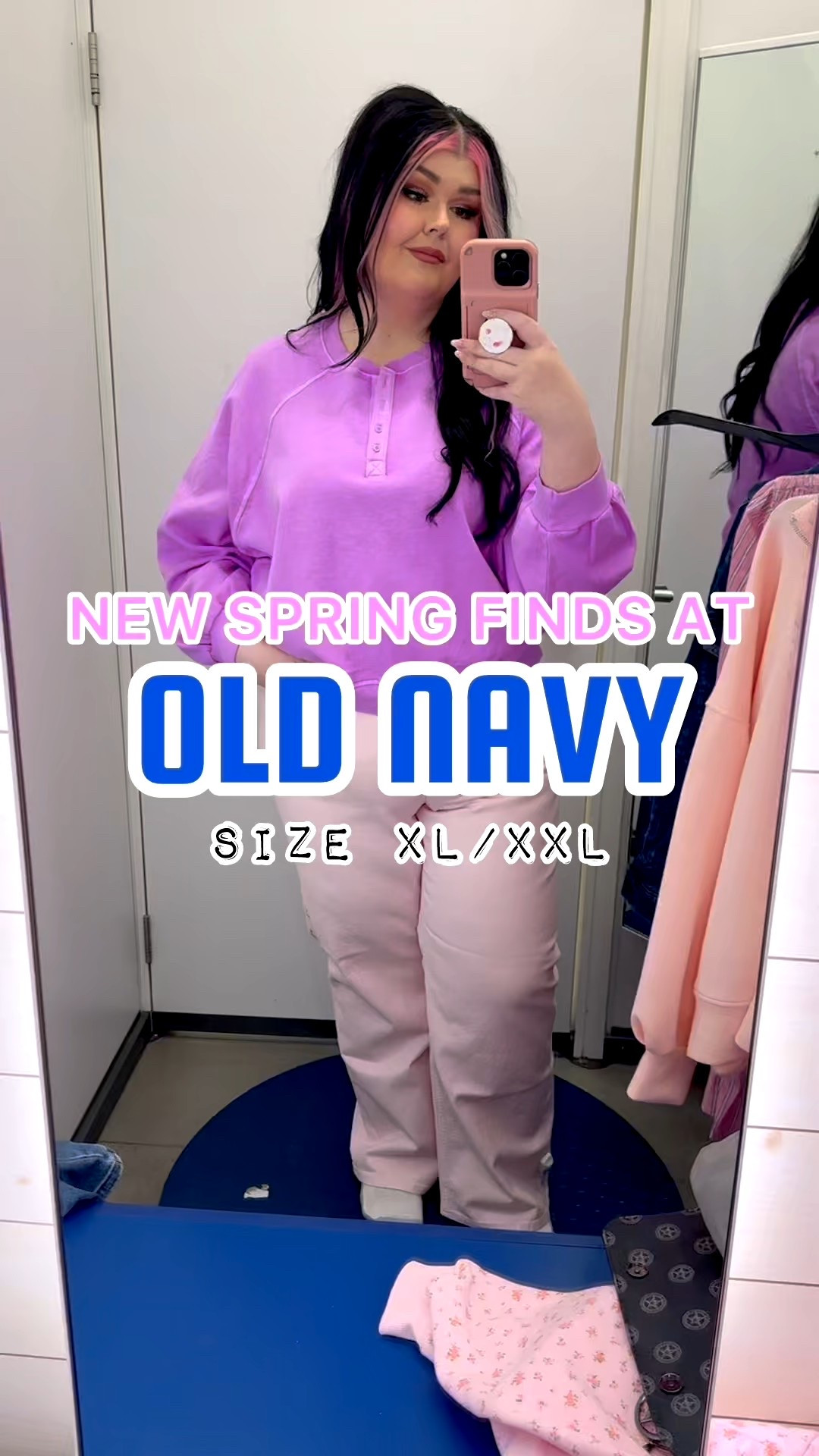 Old Navy in store try on! 

#LTKPlusSize #LTKMidsize #LTKValentine