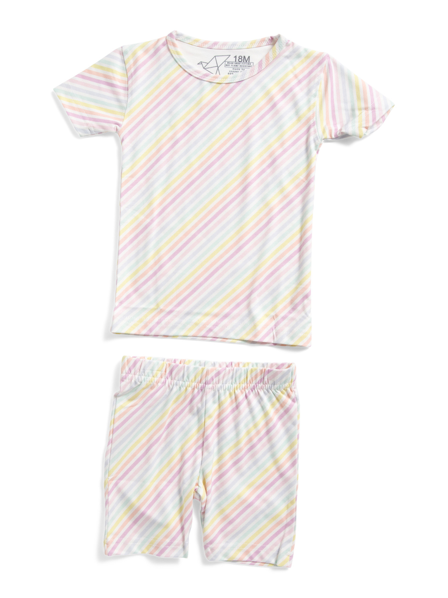 Infant And Toddler Girls Lucky Short Sleeve Top And Shorts Pajama Set | Family Pajamas | Marshall... | Marshalls