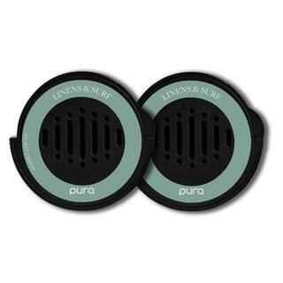 Linens & Surf - Fragrance Refill Dual Pack for Car Diffuser - up to 30-Days of Scent for Your Car Per Refill | The Home Depot