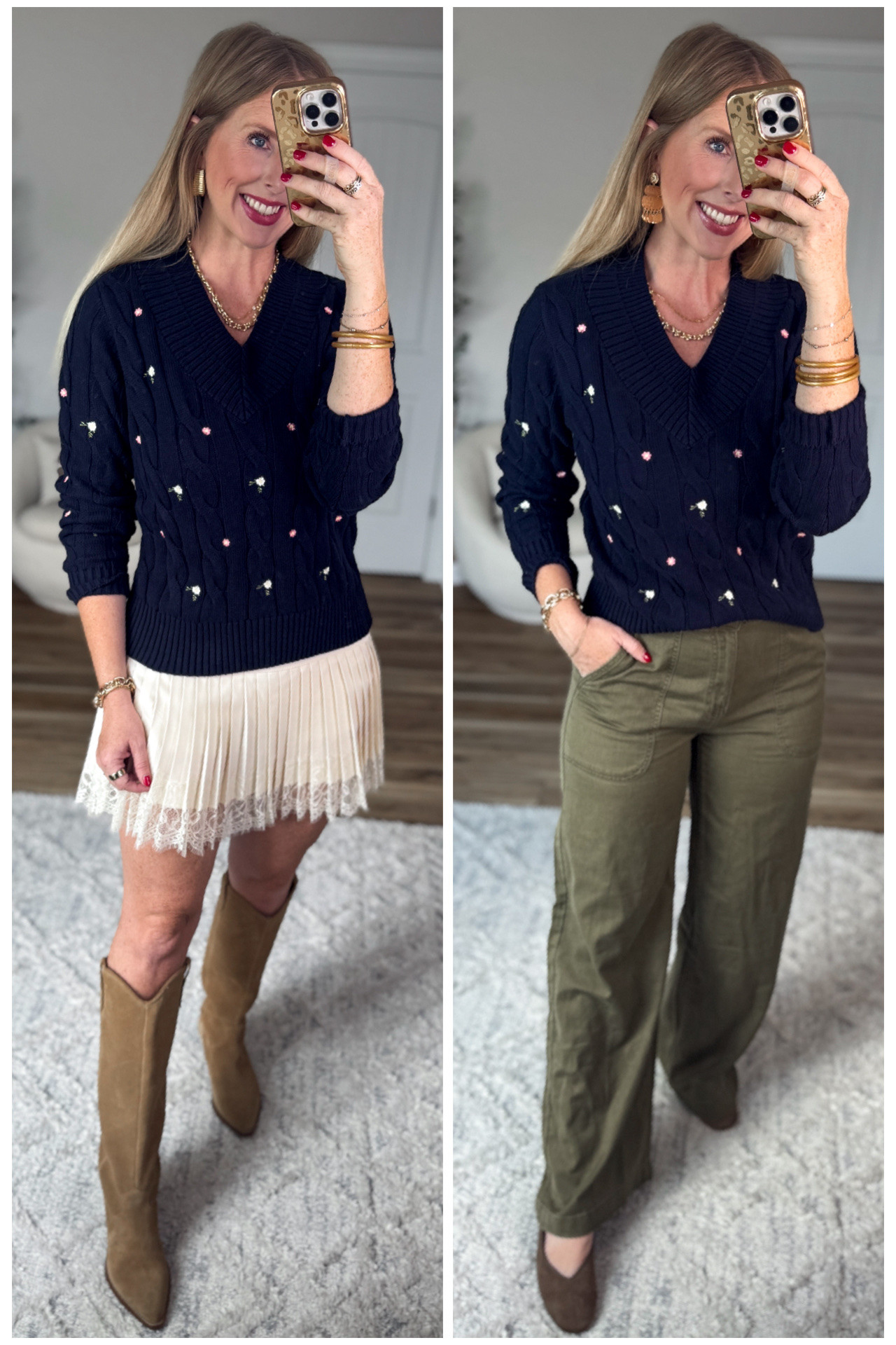 2 ways to style this floral embroidered sweater from Walmart

#LTKgrwm