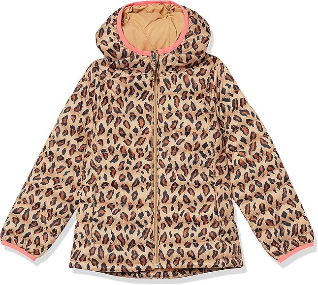 Amazon Essentials Girls and Toddlers' Lightweight Water-Resistant Packable Hooded Puffer Jacket | Amazon (US)