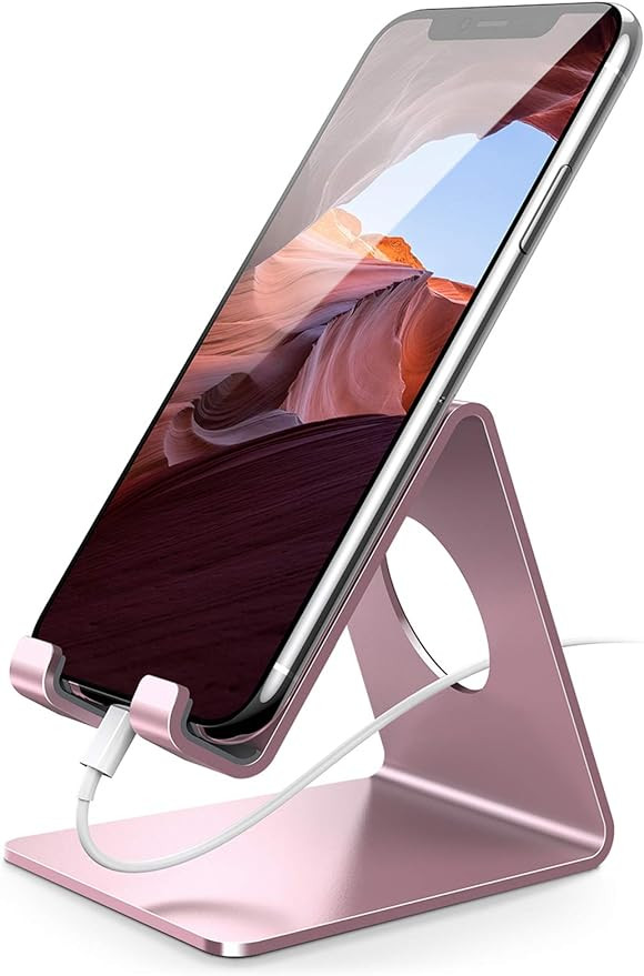 Lamicall Cell Phone Stand, Phone Cradle : Phone Dock, Holder Compatible with Phone 12 Mini 11 Pro... | Amazon (US)