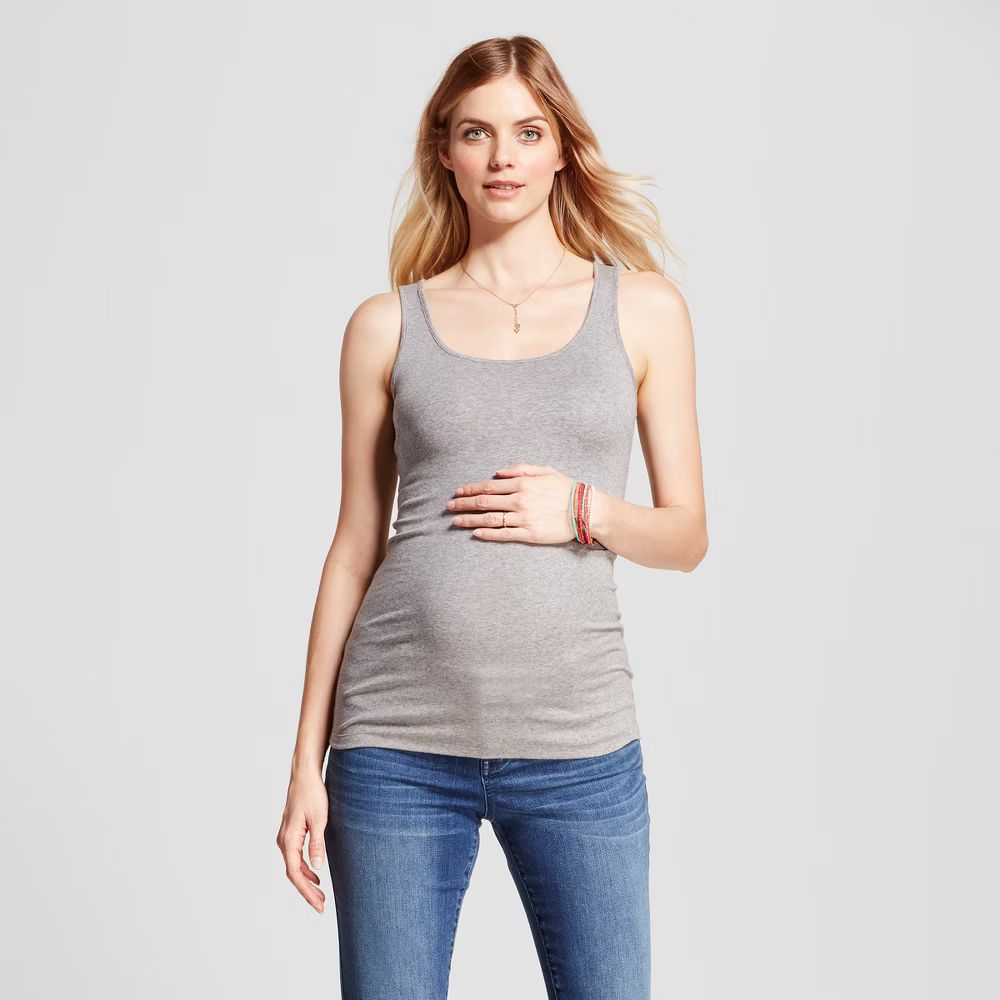 Maternity Tank Top - Isabel Maternity by Ingrid & Isabel Gray XS, Women's | Target