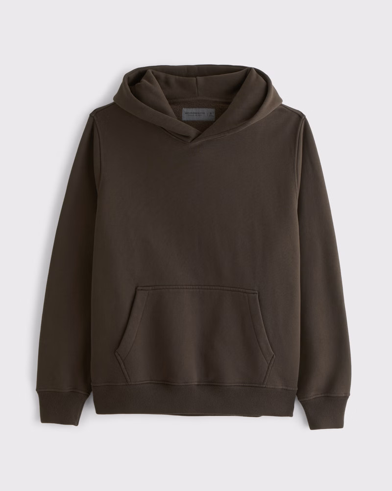 Abercrombie & Fitch Men's Essential Premium Heavyweight Popover Hoodie in Dark Brown - Size XXL | Abercrombie & Fitch (US)