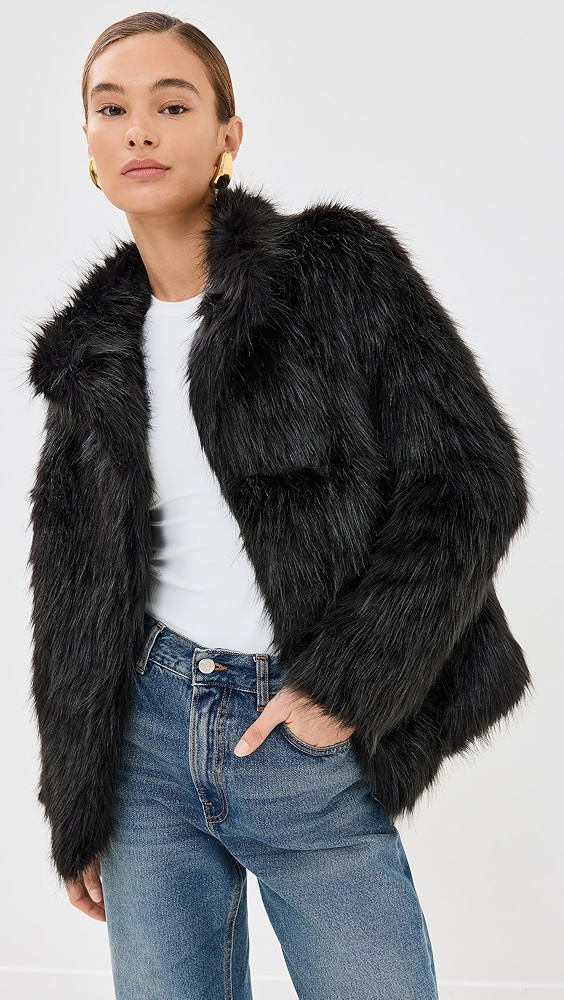 Lioness Bada Bing Faux Fur Jacket | Shopbop | Shopbop