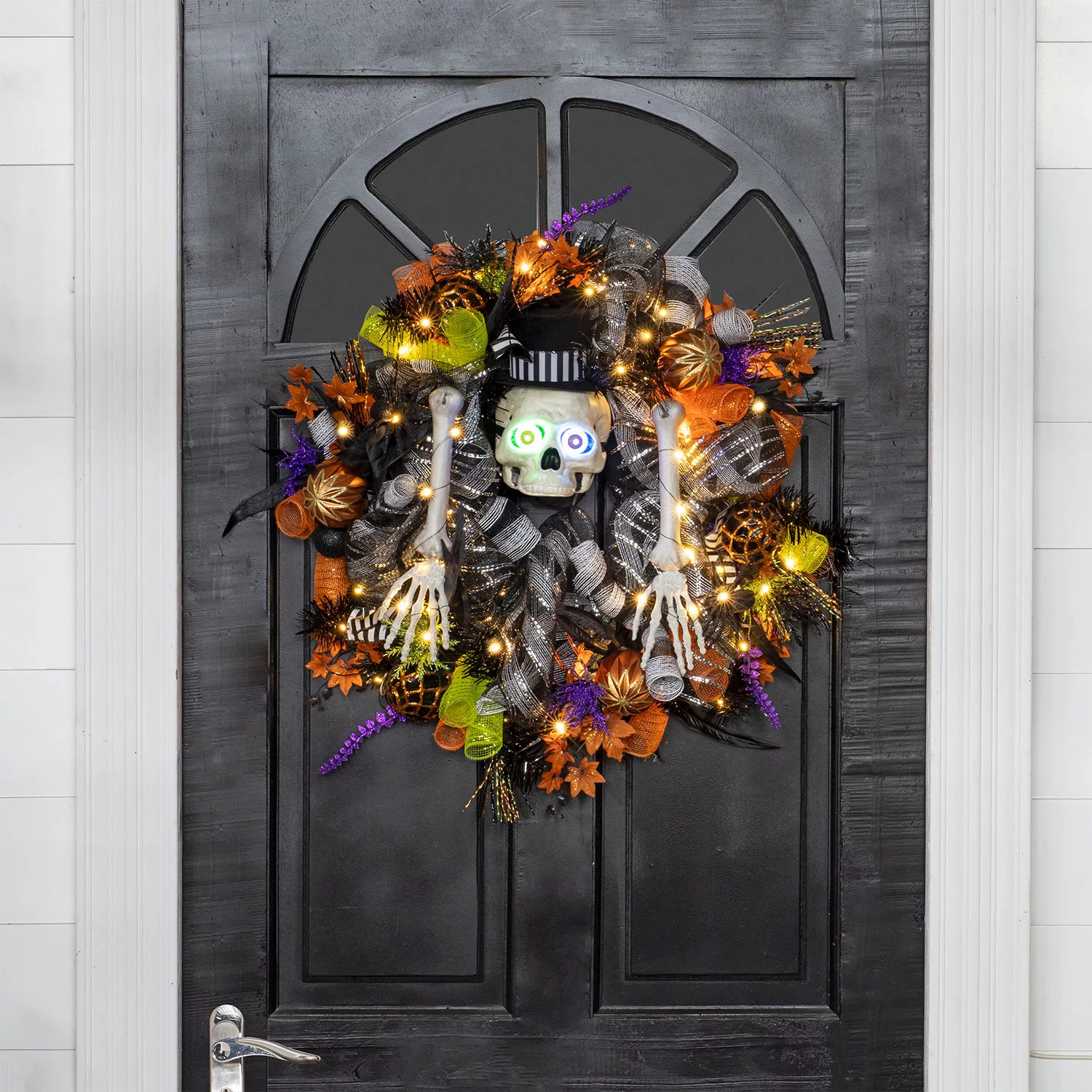Member's Mark 26" Pre-Lit Fun Skeleton Wreath | Sam's Club