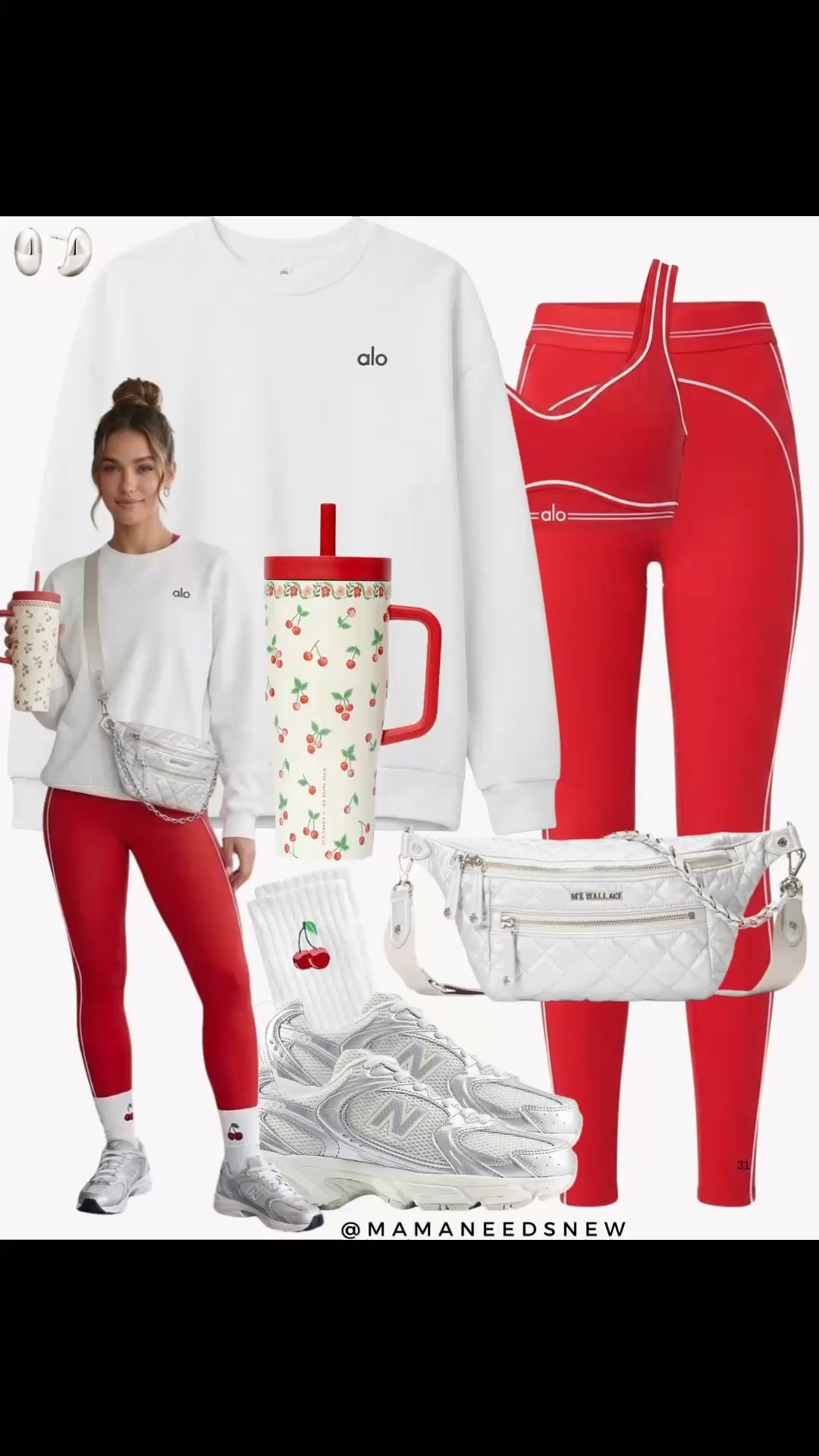 A spring Pilates / work out outfit with a sweatshirt, matching sports bra and leggings set, sneakers, sling bag ❤️

#LTKActive #LTKSaleAlert #LTKfitnessgoals