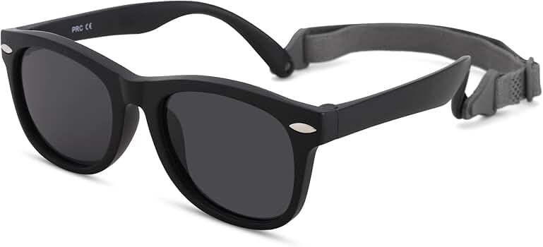 Melpomenia Flexible Bendable Polarized Baby Sunglasses with Strap for Newborn Infant Boys Girls A... | Amazon (US)