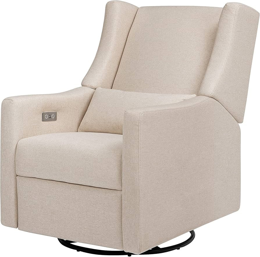 Babyletto Kiwi Electronic Power Recliner and Swivel Glider with USB Port in Performance Beach Eco... | Amazon (US)