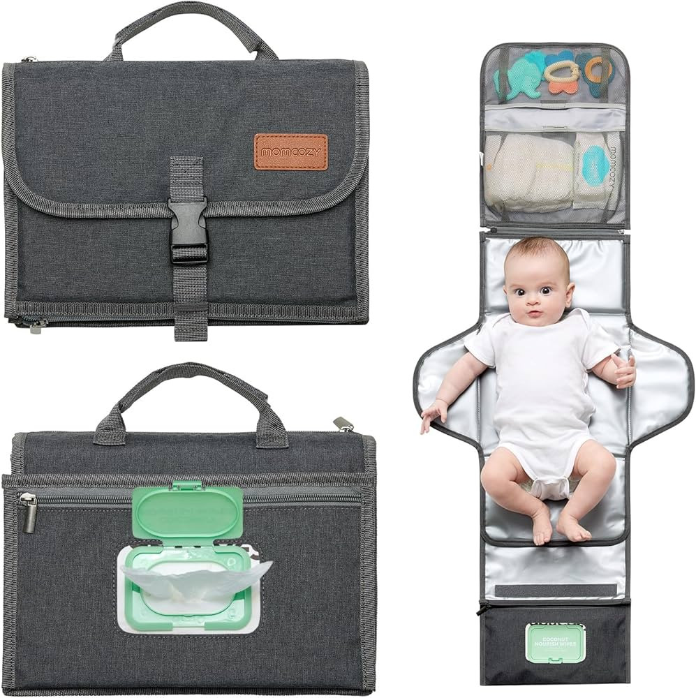 Momcozy Portable Diaper Changing Pad, Large Diaper Changing Pad, Fit for 0-12 Months Baby, Baby W... | Amazon (US)