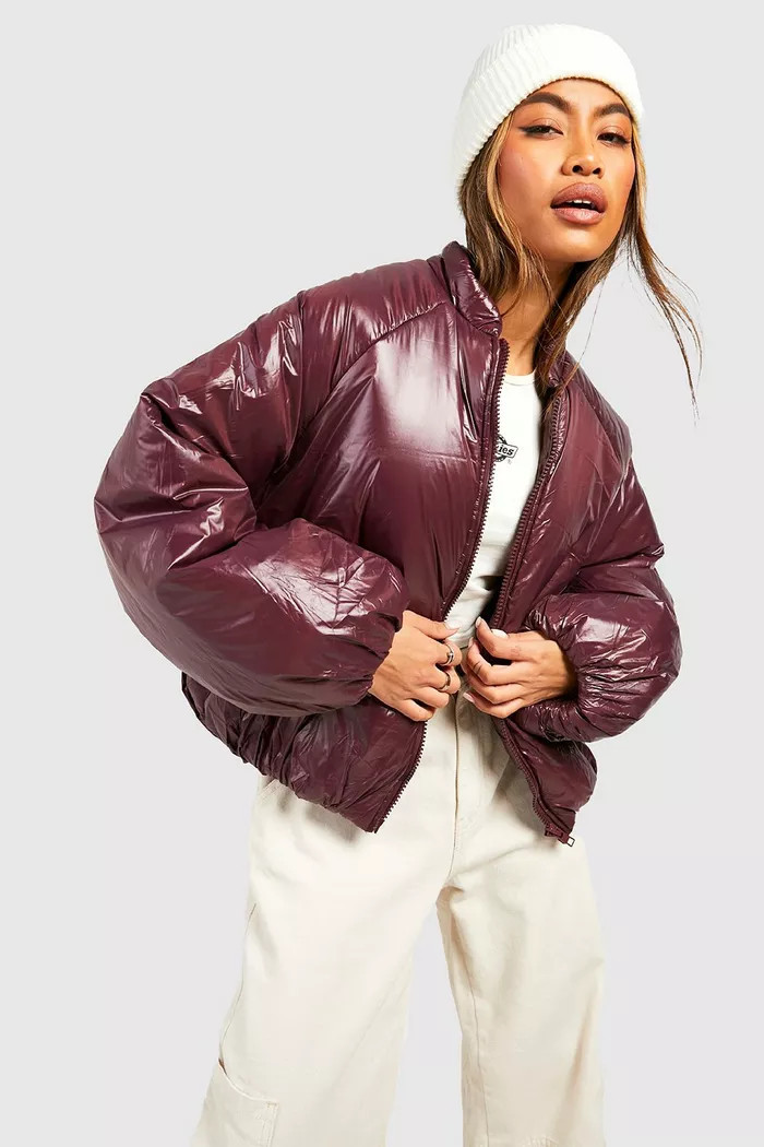 Zip Padded Puffer Jacket | Boohoo.com (UK & IE)