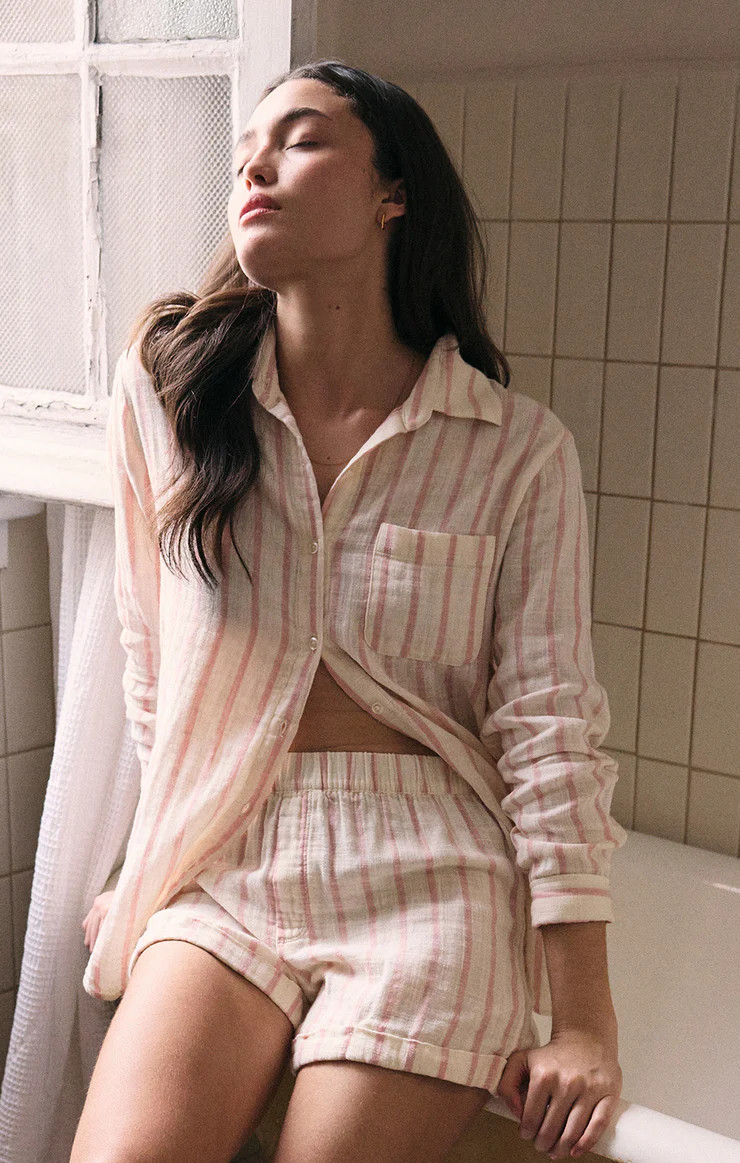 Morning Stripe Gauze Short | Z Supply