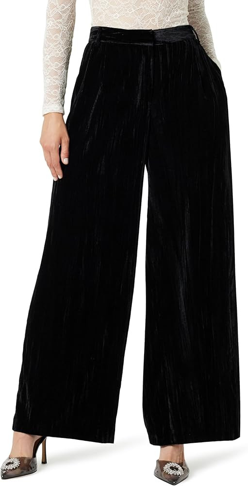 The Drop Women's Lucia Wide Leg Velvet Trouser | Amazon (US)