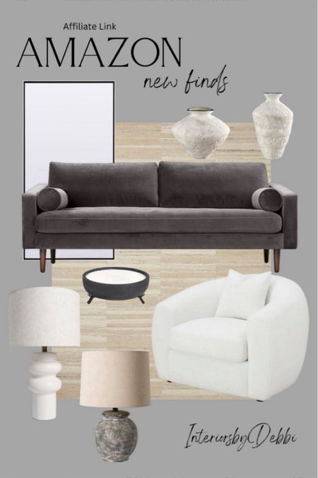 Amazon Furniture
Grey sofa, area rug, accent chair, table lamp, vases, floor mirror, transitional home, modern decor, amazon find, amazon home, target home decor, mcgee and co, studio mcgee, amazon must have, pottery barn, Walmart finds, affordable decor, home styling, budget friendly, accessories, neutral decor, home finds, new arrival, coming soon, sale alert, high end, look for less, Amazon favorites, Target finds, cozy, modern, earthy, transitional, luxe, romantic, home decor, budget friendly decor #amazonhome #founditonamazon

Follow my shop @InteriorsbyDebbi on the @shop.LTK app to shop this post and get my exclusive app-only content!

#liketkit #LTKhome
@shop.ltk
https://liketk.it/4zHgl

Follow my shop @InteriorsbyDebbi on the @shop.LTK app to shop this post and get my exclusive app-only content!

#liketkit 
@shop.ltk
https://liketk.it/4EYzS

Follow my shop @InteriorsbyDebbi on the @shop.LTK app to shop this post and get my exclusive app-only content!

#liketkit #LTKSeasonal
@shop.ltk
https://liketk.it/4G8OW