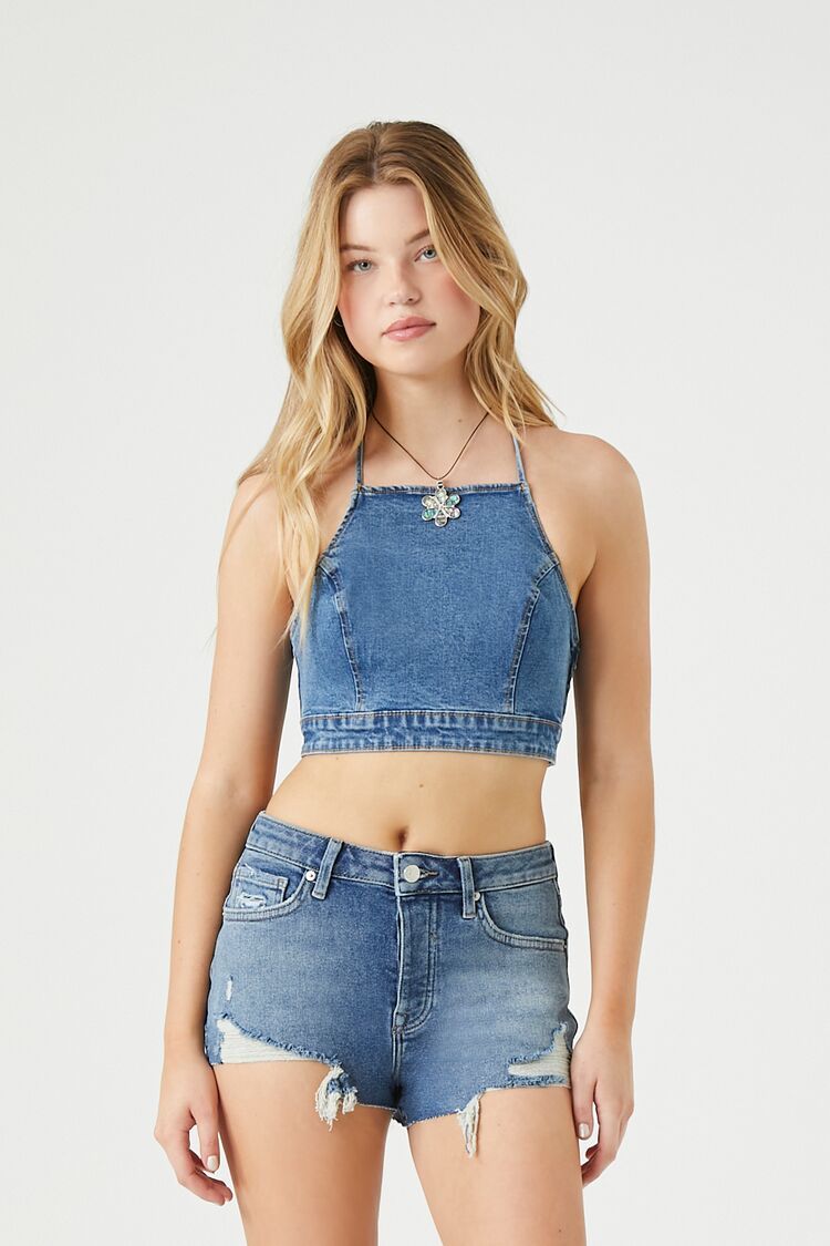 Recycled Cotton Denim Shorts | Forever 21 (US)