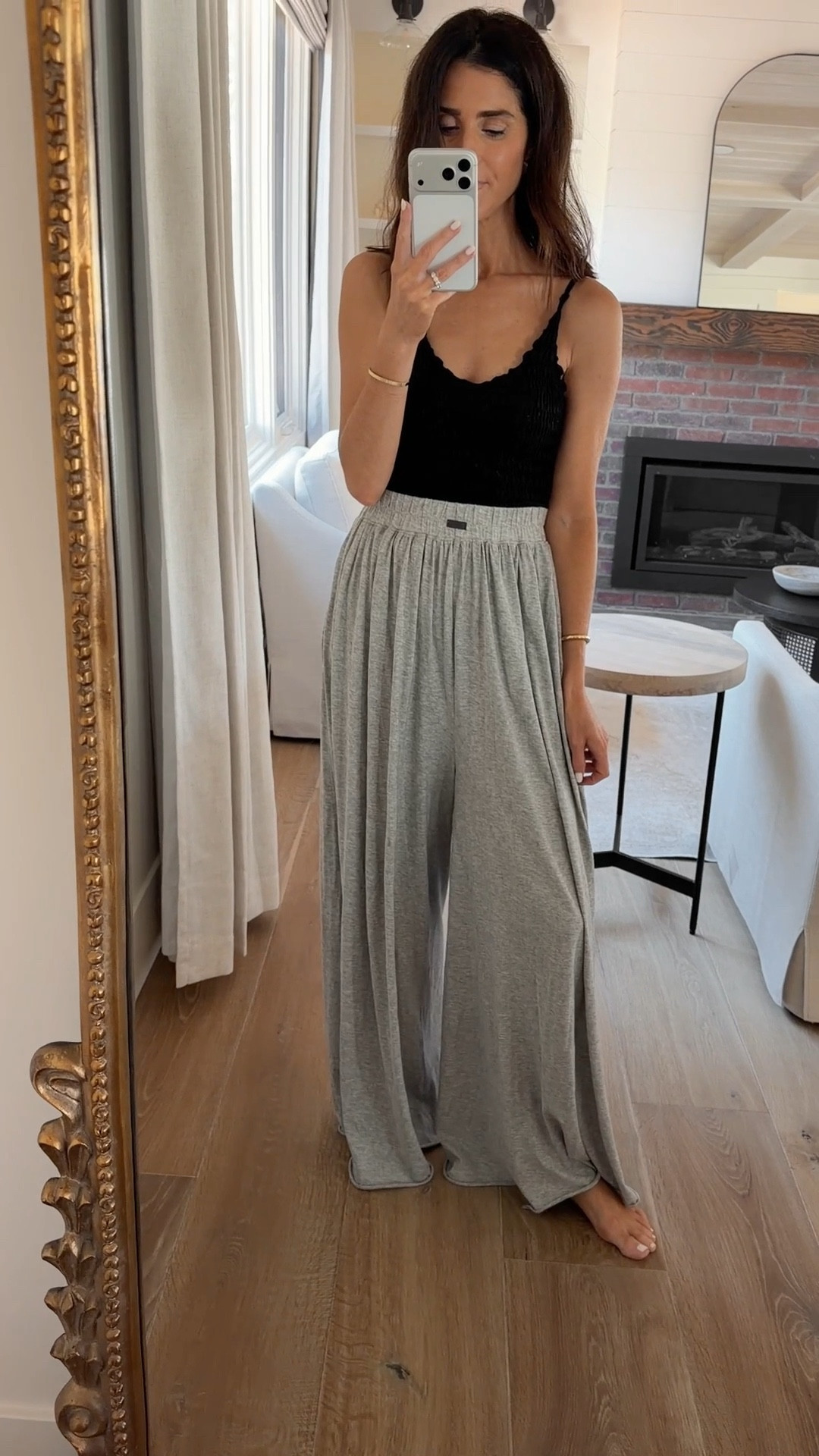 If I could only have one pair of pants to lounge around the house in these would be it! I’m just shy of 5-7” and wear the size XS. I also found my tank top on sale for $25 🙌🏼

#LTKootd #LTKmomlife #LTKOver40
