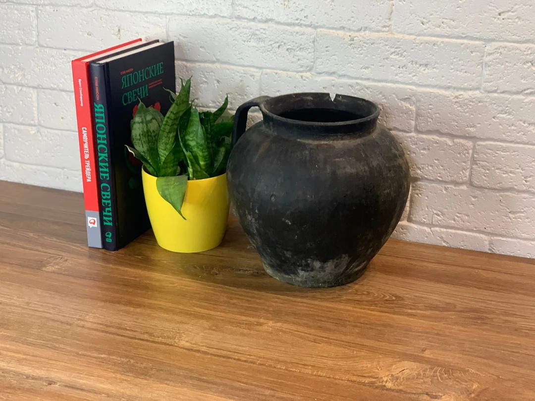 Ancient Clay Pot Antique Clay Vessel Rustic Ceramic Bowl - Etsy | Etsy (US)