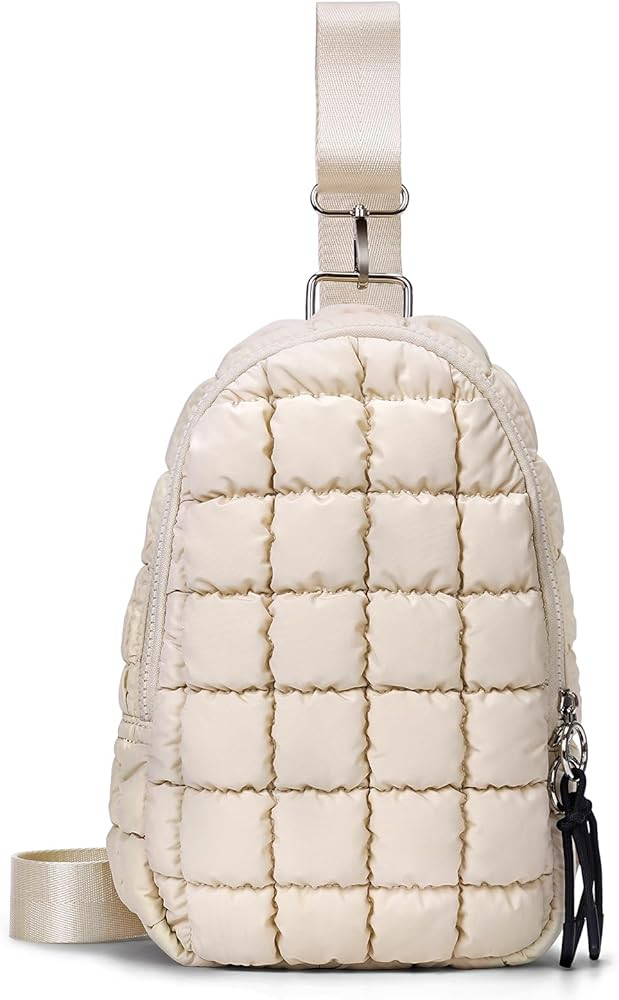 YFGBCX Puffer Bag Quilted Sling Bag for Women Crossbody Purse Sling Backpack Quilted Fanny Pack P... | Amazon (US)