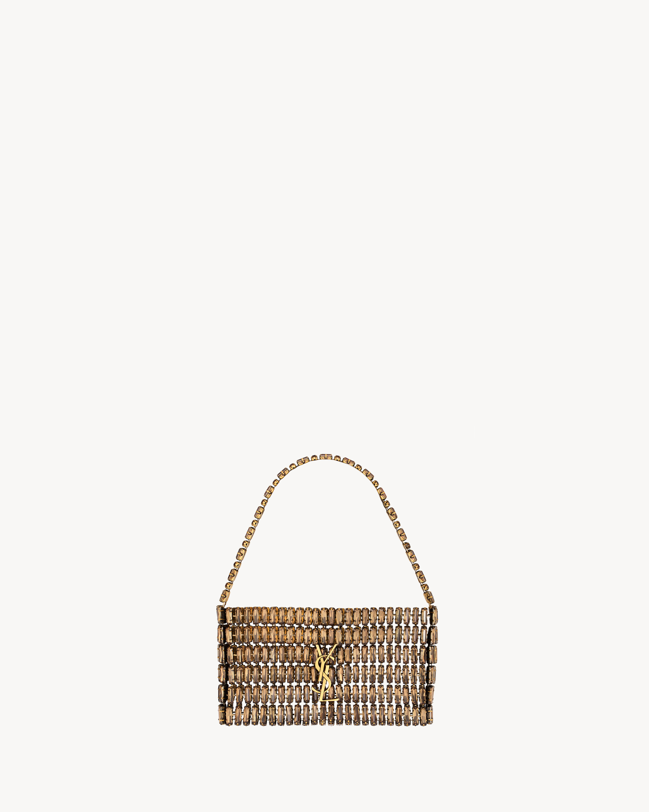 Saint Laurent Evening Bag In Crystals - Amber - Women - One Size | Saint Laurent Inc. (Global)