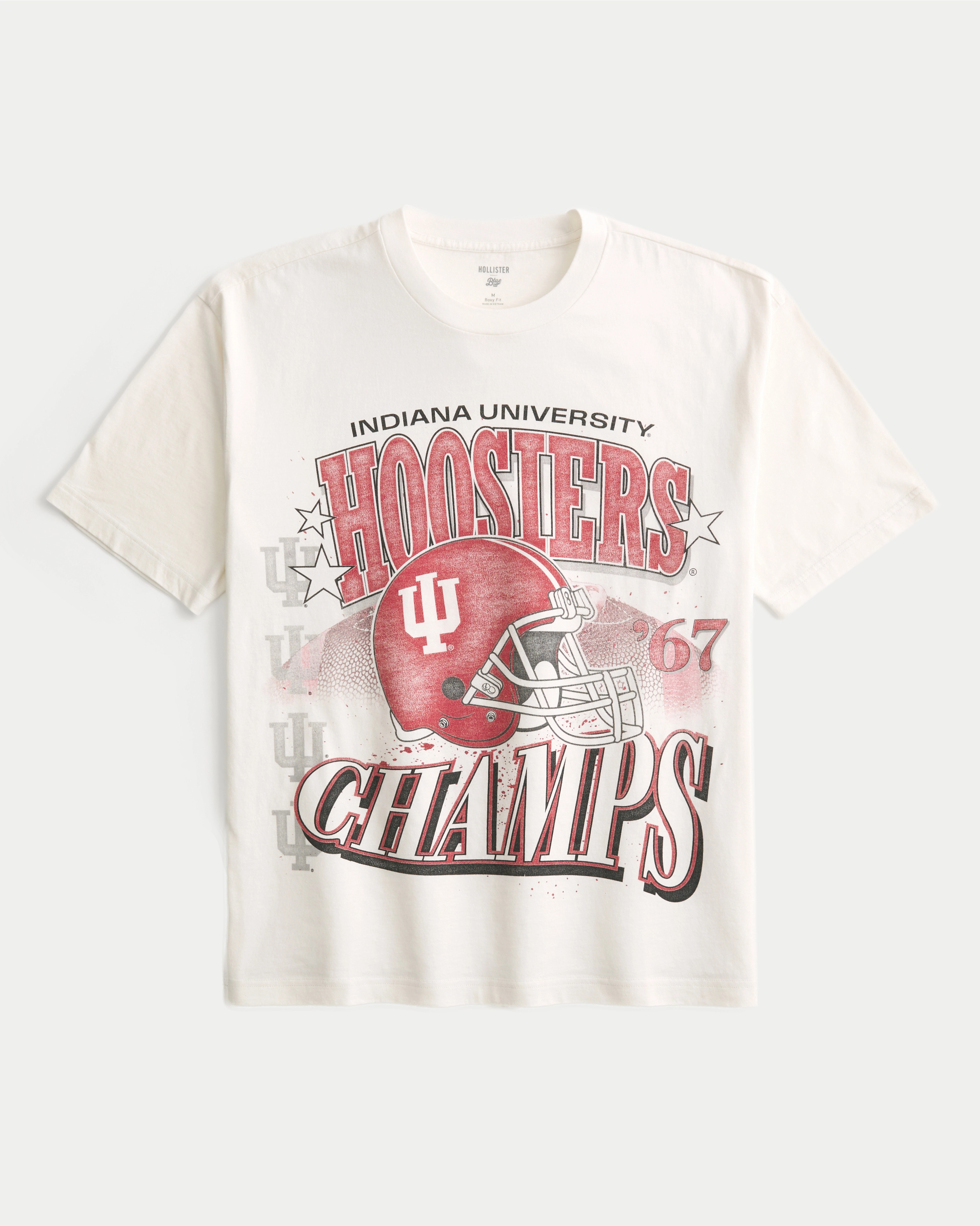 Boxy Indiana University Hoosiers Graphic Tee | Hollister (US)