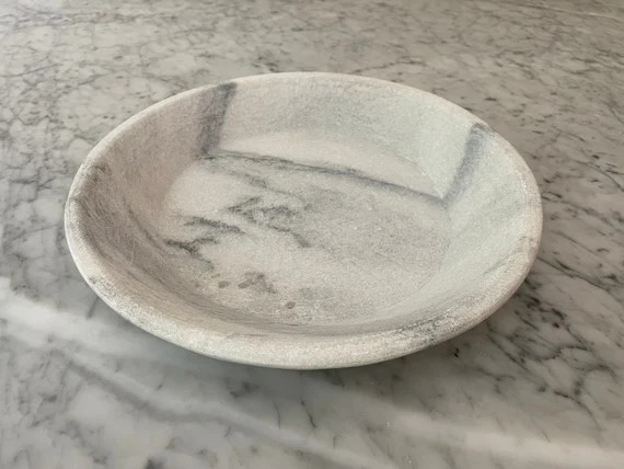 Vintage Marble Bowl  Marble Decorative Bowl  White and Grey | Etsy | Etsy (US)
