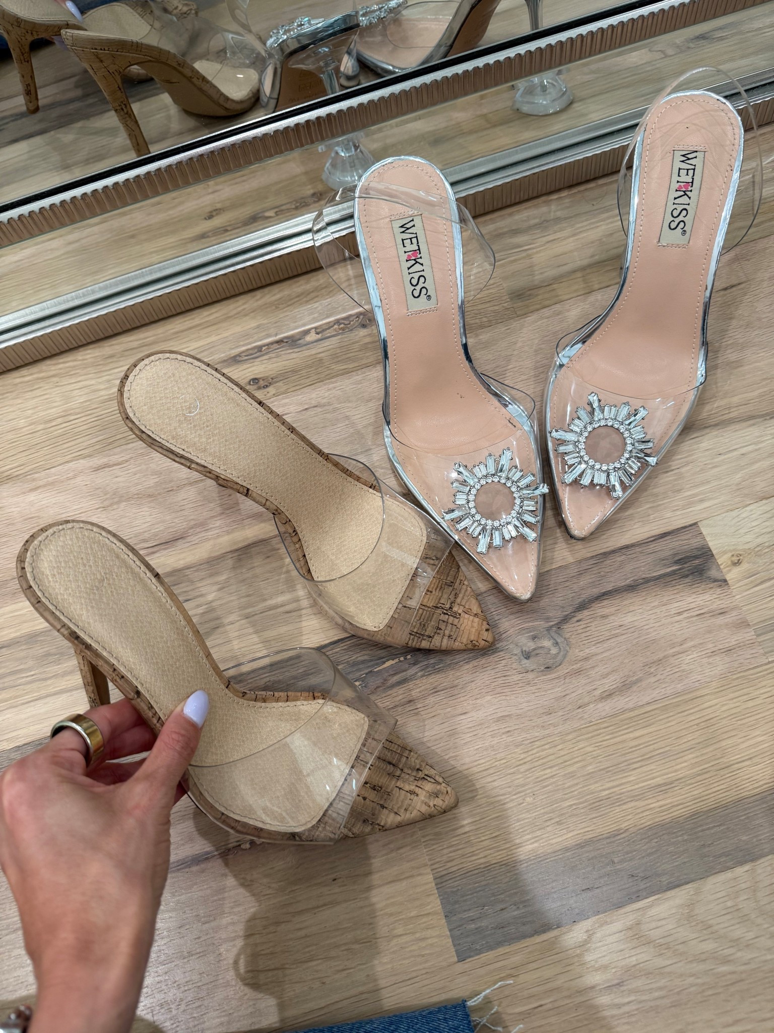 My most worn Amazon affordable clear heels that look expensive 

#LTKFindsUnder100 #LTKFindsUnder50