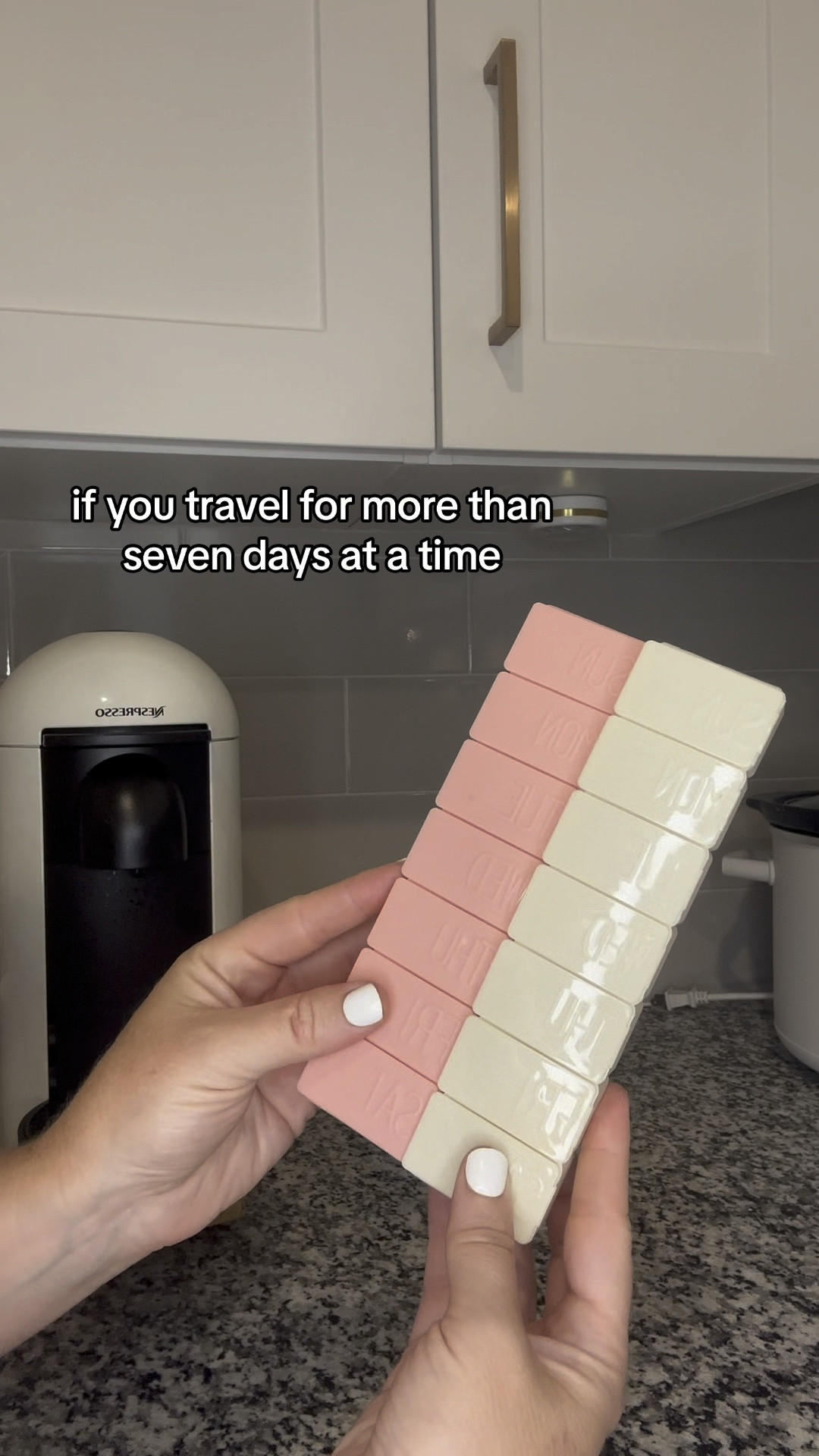 Not only is this two week pack of pill organizers great for travel, you can also use them at home. Decent half of your month’s vitamins, supplements and meds into their respective containers and save time each morning!

#travel #storage #organization

#LTKHome #LTKVideo #LTKTravel