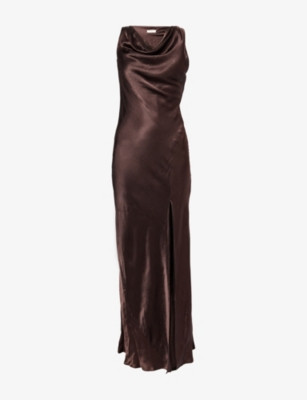 Sol Split Woven Midi Dress | Selfridges