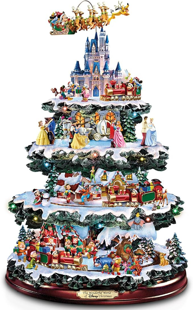 The Bradford Exchange Disney Tabletop Christmas Tree: The Wonderful World of Disney | Amazon (US)
