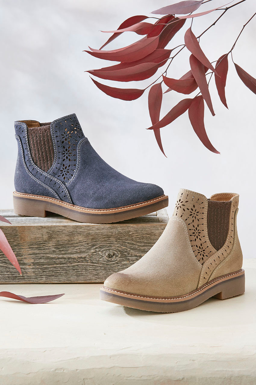 Raya Suede Boots by Comfortiva® | Coldwater Creek