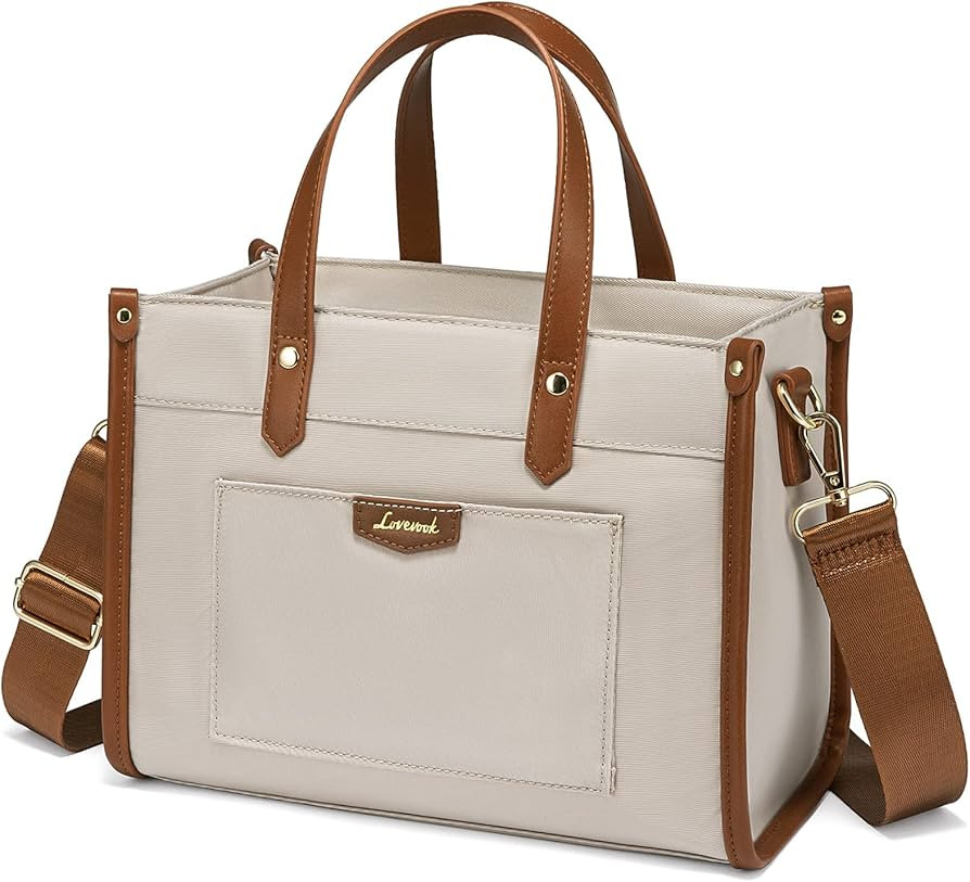 LOVEVOOK Lunch Bag Women Office Work,Lightweight Lunch Tote Bag for Picnic,Fashionable to Match,N... | Amazon (US)