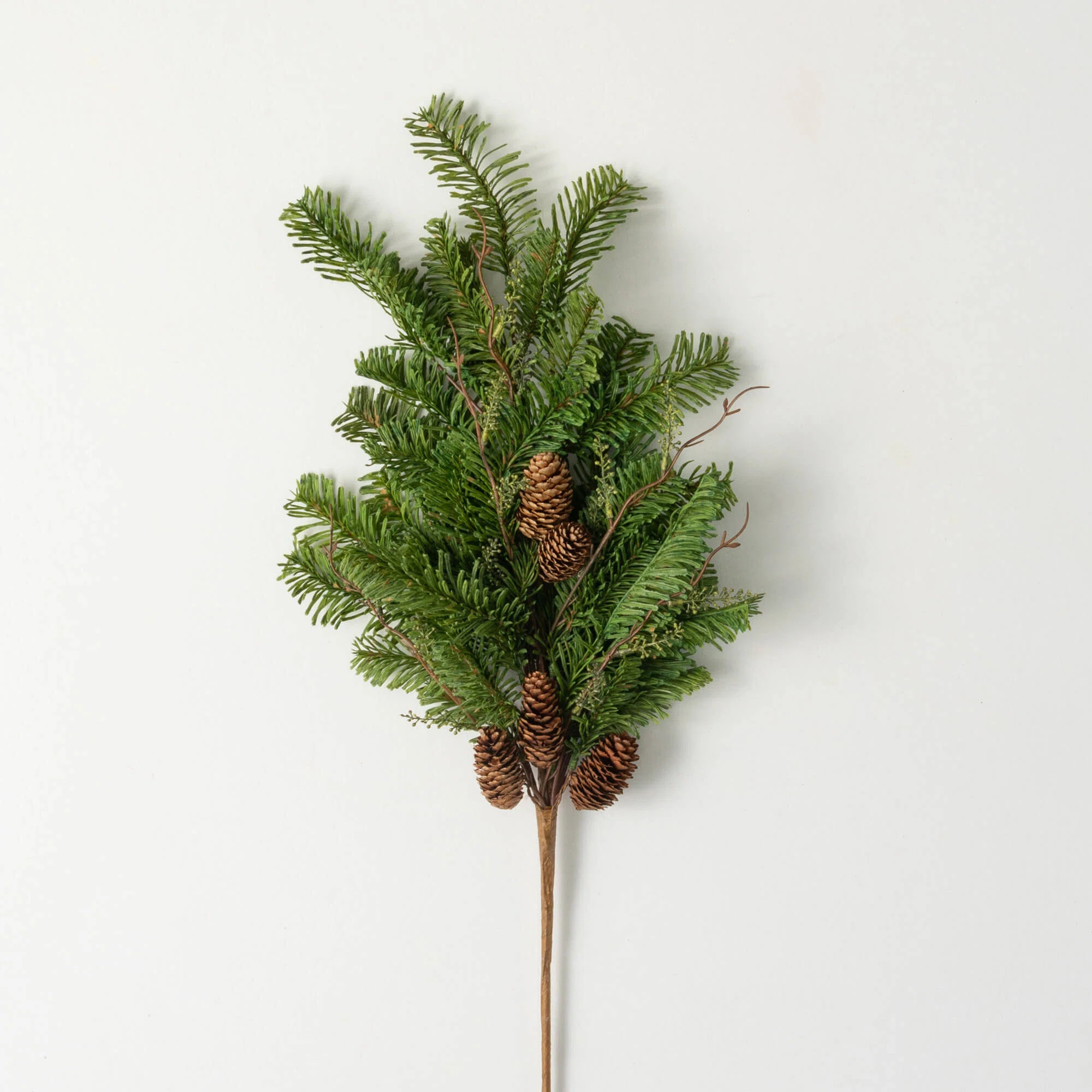 29.5" Artificial Soft Touch Pine Christmas Spray, Green | Wayfair North America