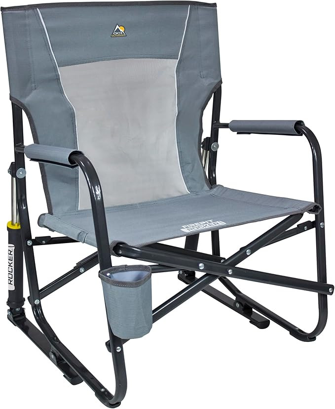 GCI Outdoor FirePit Rocker Low-Ride Outdoor Rocking Chair with Beverage Holder | Amazon (US)