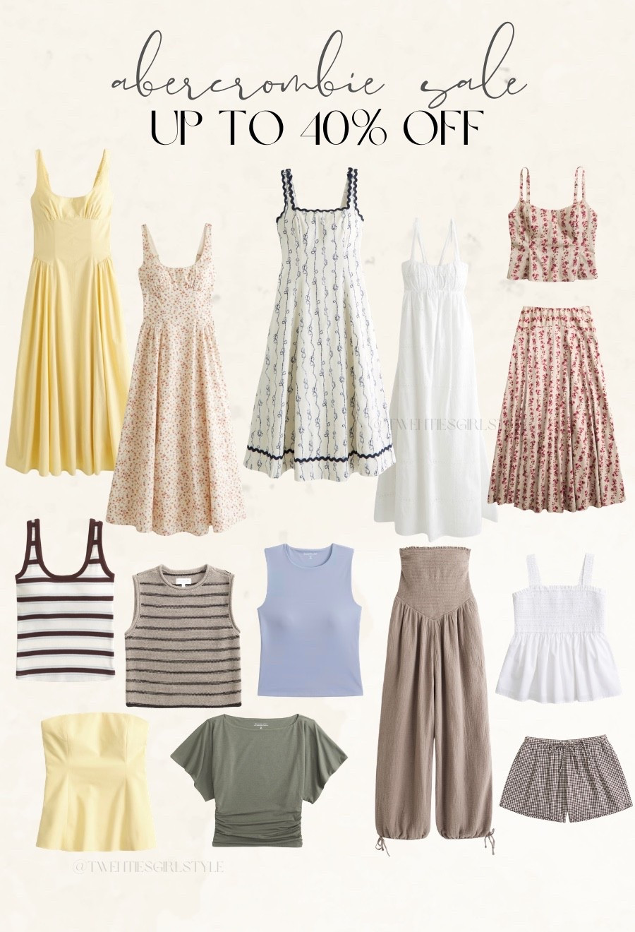 Abercrombie sale up to 40% off 🙌🏻🙌🏻

Summer style, summer fashion, sundresses, tank tops, Somerset, romper, knit tops￼

#LTKootd #LTKSaleAlert #LTKSeasonal