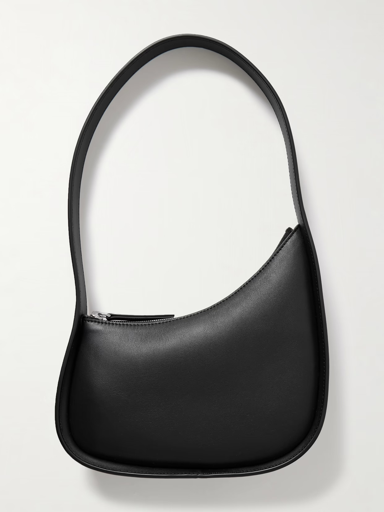 The Row - Half Moon Leather Shoulder Bag - Black - One size | NET-A-PORTER APAC