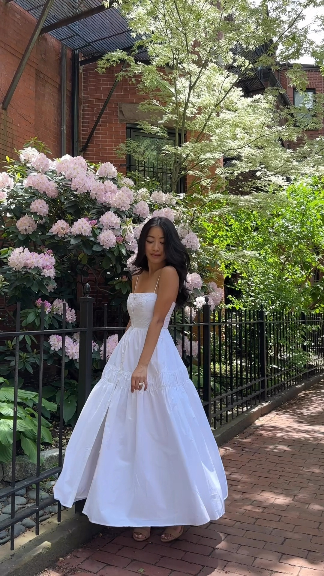 
• dress 1: A line maxi dress 00 fits me well off the rack. The bust fits me and can stretch to fit someone with a slightly bigger chest as well, I’m thinking up to a C cup.

This cotton fabric has structure to it and the skirt is double layered and full. Spaghetti thin straps have an adjustable button. Front part buttons all the way down 

• dress 2: Fit and flare mini dress 00, altered - I have the shoulder straps pinned shorter one inch. 

This style fits me looser at the straps and bust and petites would likely want to shorten the straps. Shapely fit and flare  structure with detailed trim 

white cotton dresses for summer @jcrew #injcrew #ad

#petite summer white dress, bridal shower, engagement photos  

#LTKparties #LTKwedding 

#LTKSeasonal