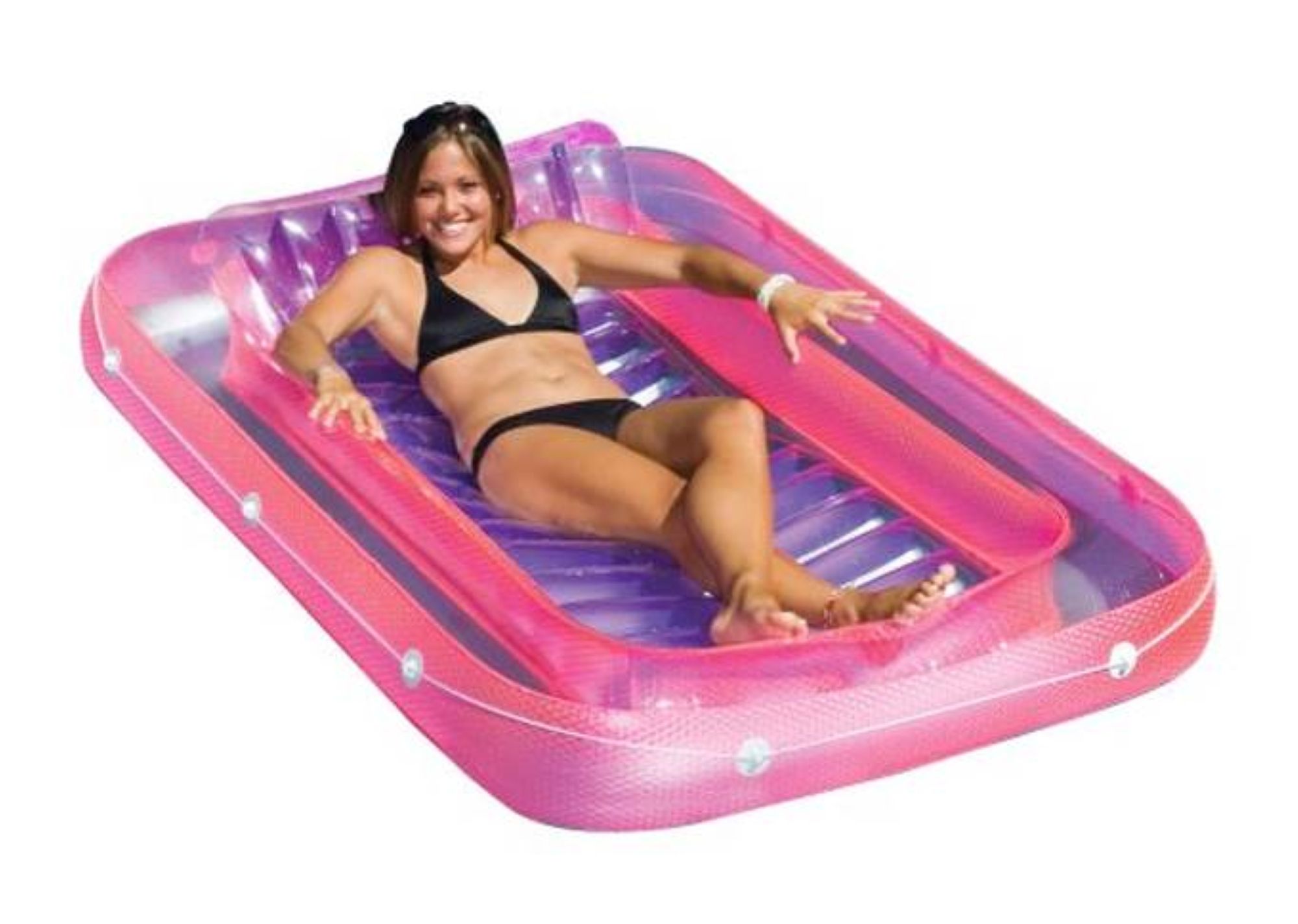 Swimline 71 Inch Swimming Pool Suntan Tub Inflatable Lounge Water Raft Float | Walmart (US)