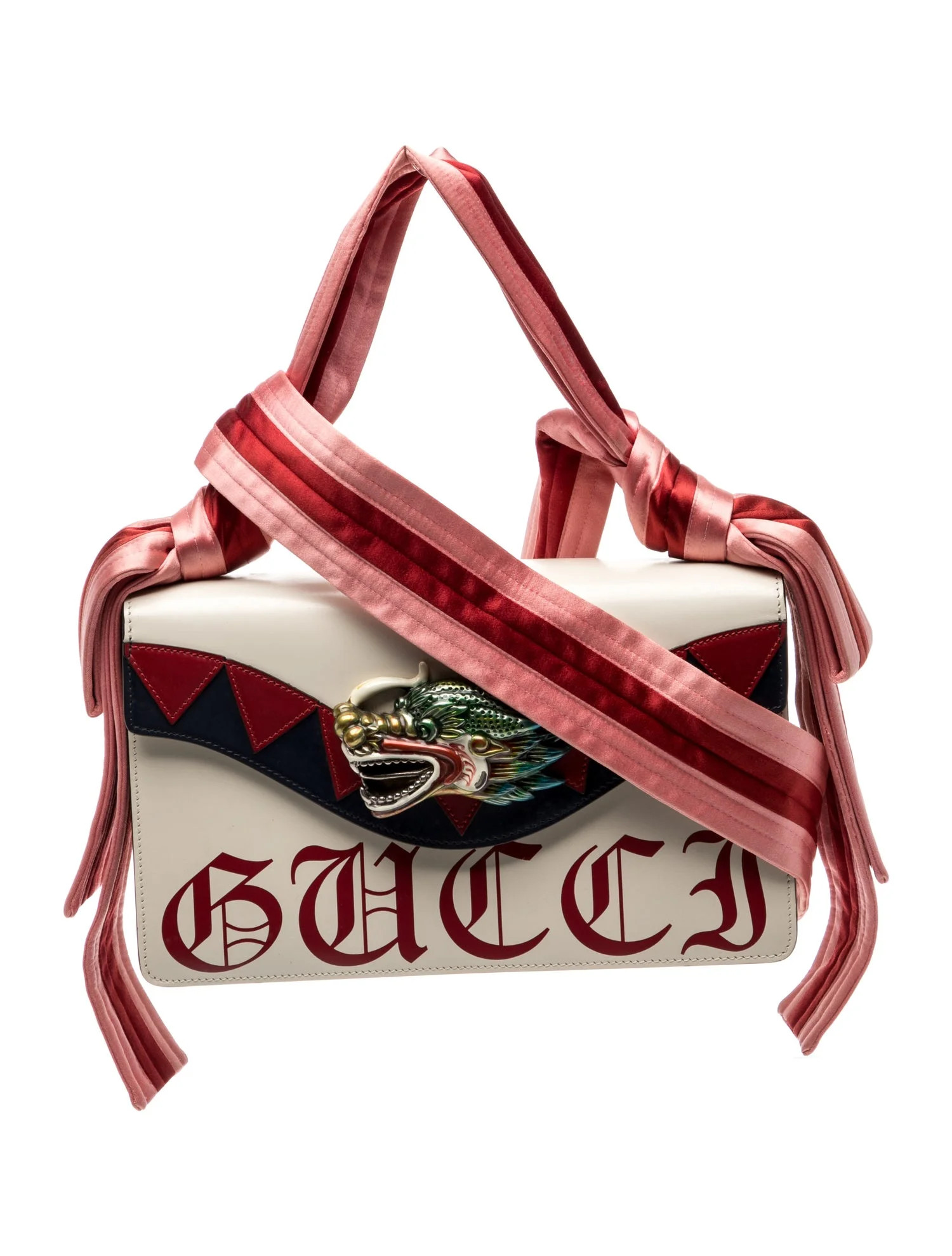 Gucci Sylvie Web Naga Dragon Small - Neutrals Shoulder Bags, Handbags - GUC2029008 | The RealReal | The RealReal