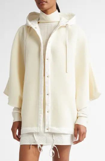 Classic Hooded Virgin Wool & Cashmere Cape | Nordstrom