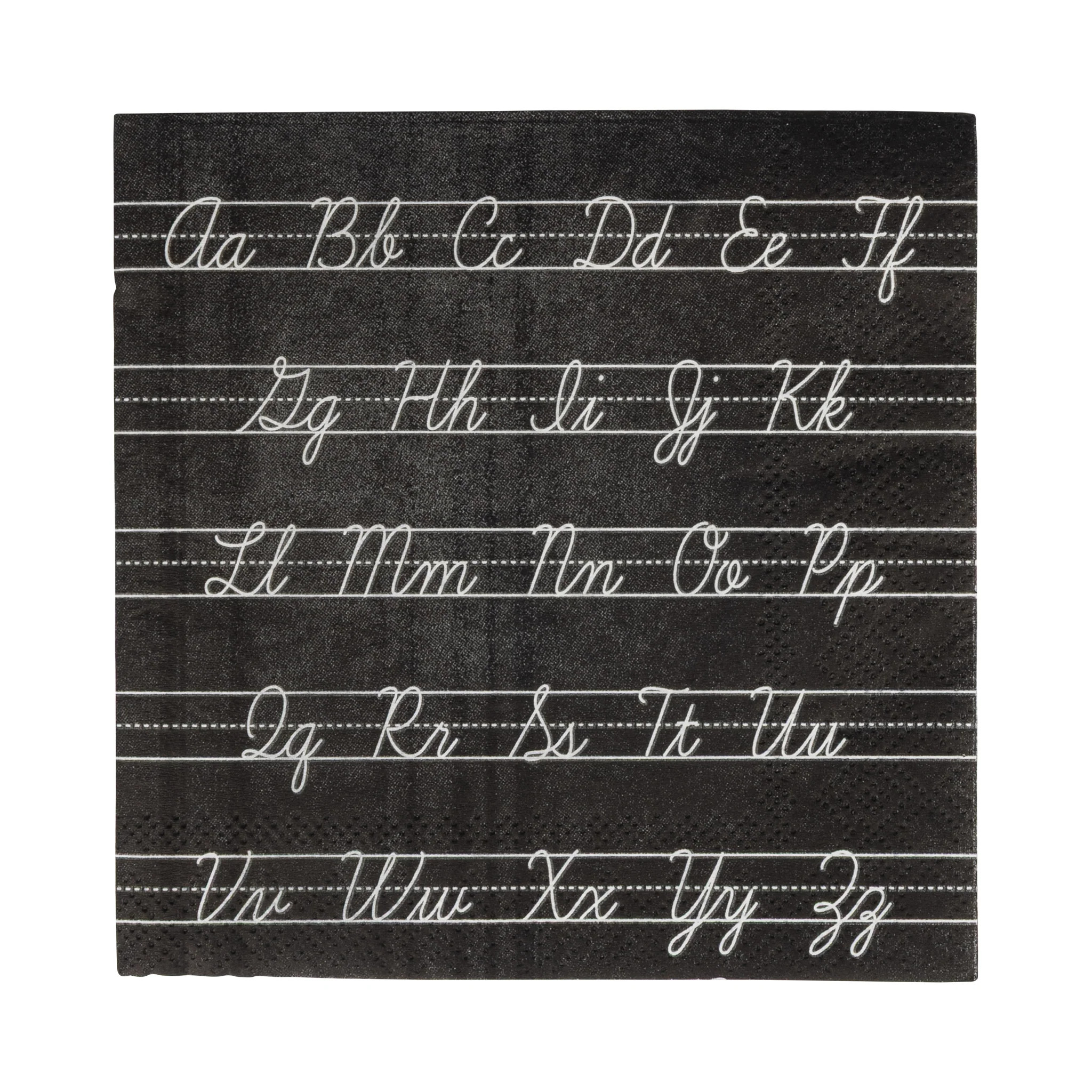 Cursive ABCs Paper Cocktail Napkin | My Mind's Eye