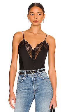 Bardot Lianni Lace Bodysuit in Black from Revolve.com | Revolve Clothing (Global)