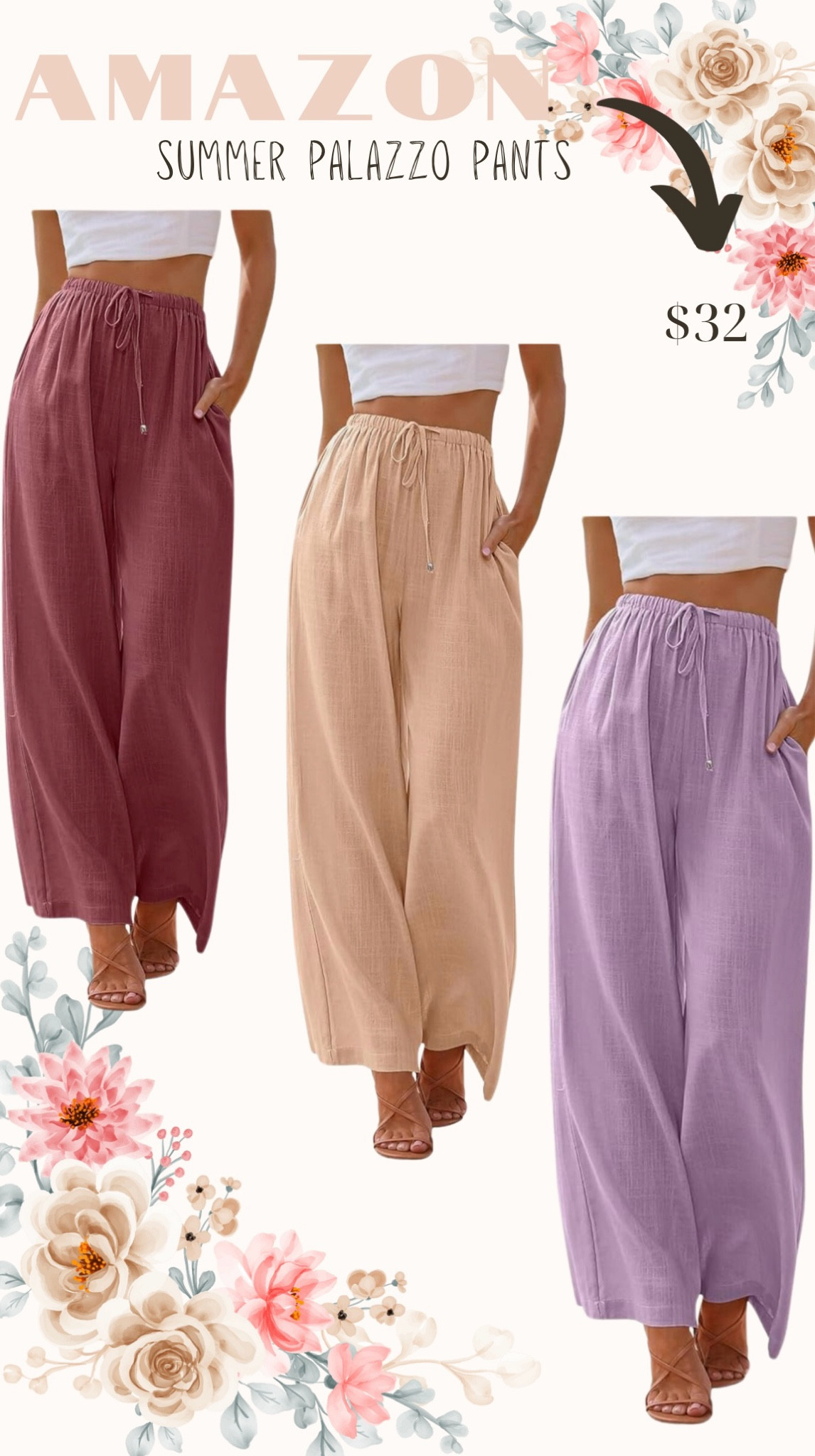 Amazon palazzo pants!
Perfect for summer, spring, maternity, growing bump, comfy, chic, work, night out! 



#LTKworkwear #LTKbump #LTKU