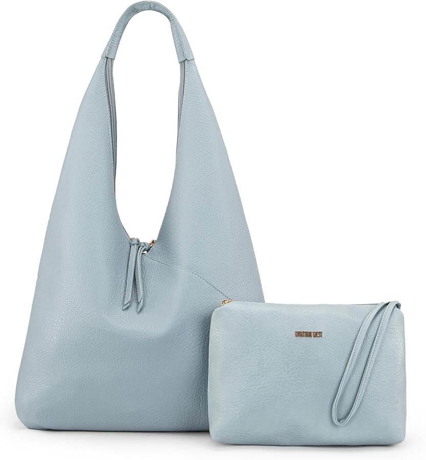 Montana West Hobo Bags Purse for Women Ultra Soft Foldable Shoulder Slouchy Handbags with Coin Pu... | Amazon (US)