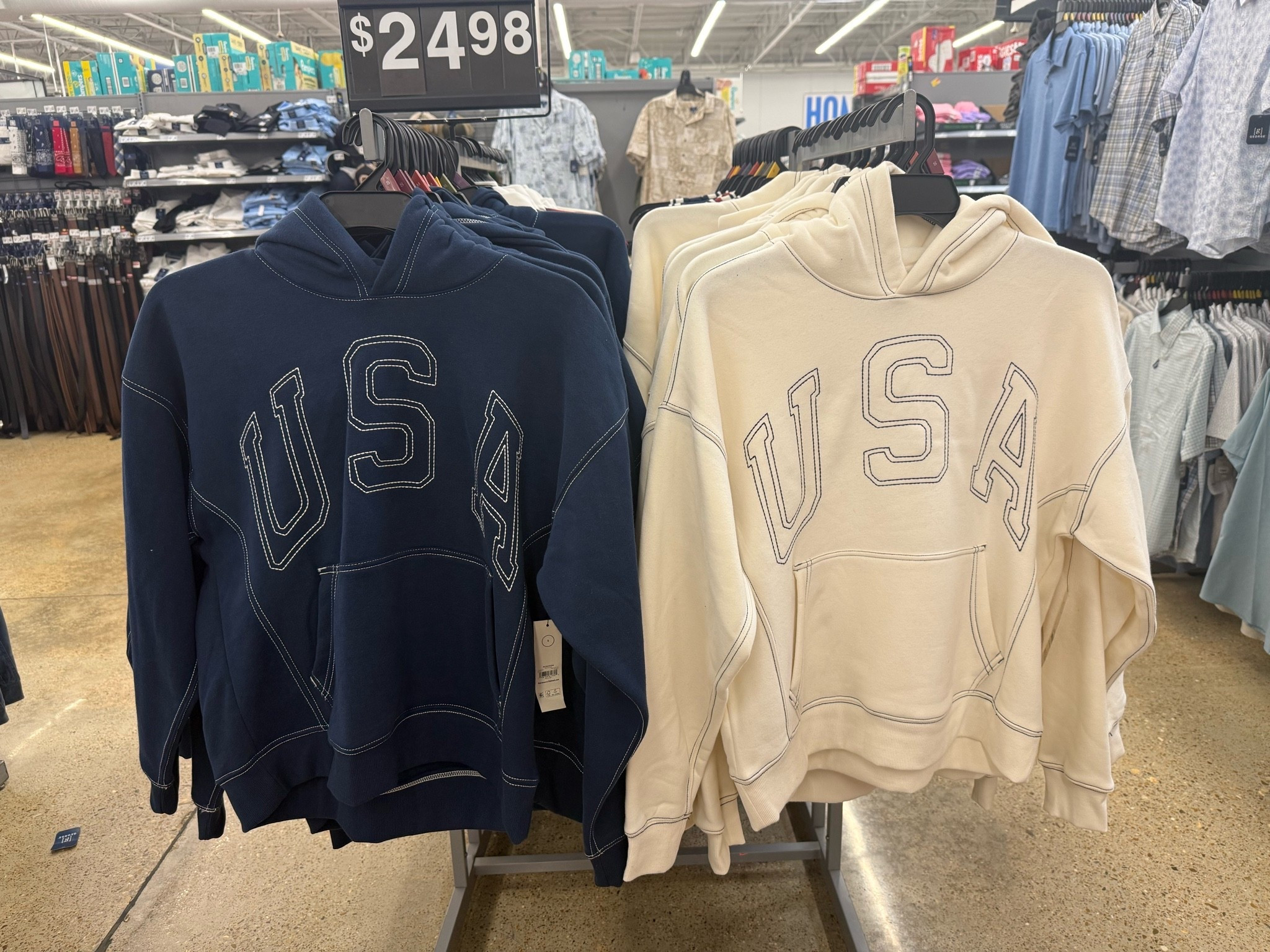 USA pullovers at Walmart . These are in the men’s section. They are super soft!!!!