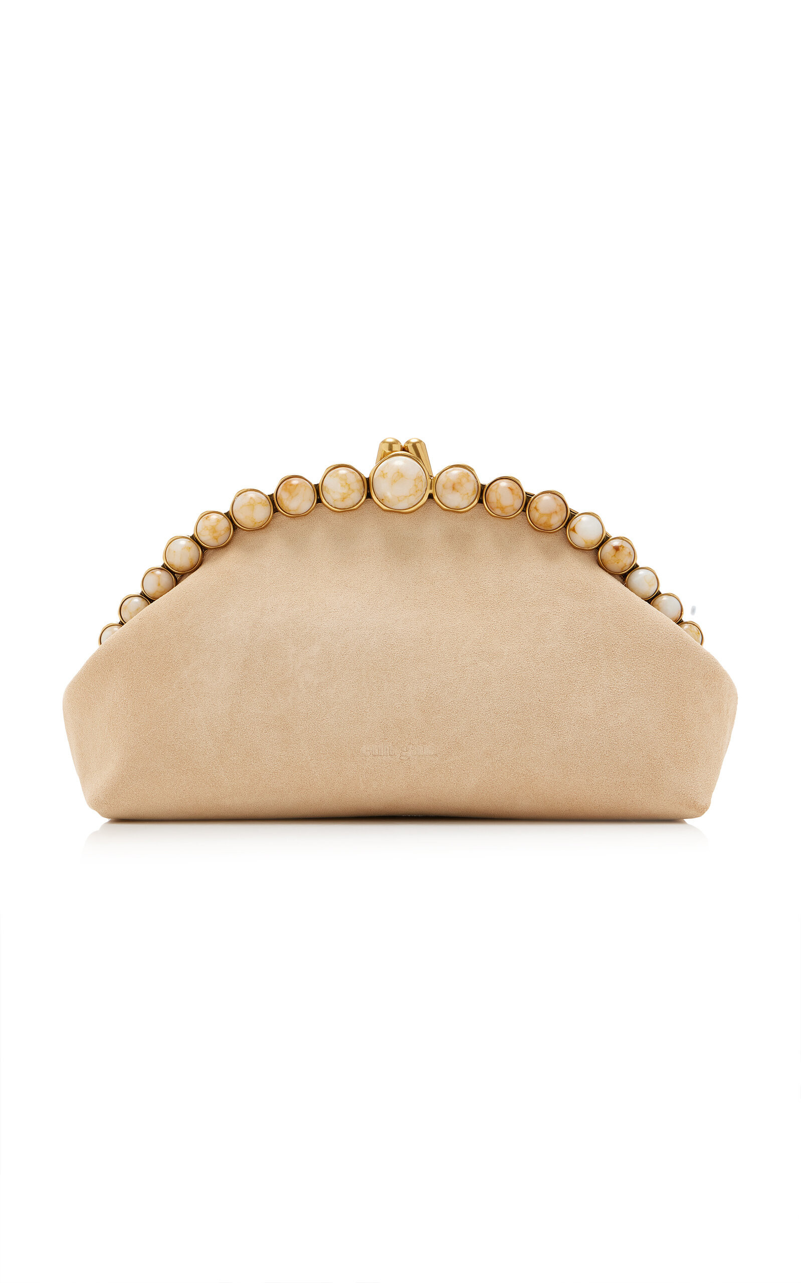 Cult Gaia - Una Suede Clutch - Neutral - OS - Moda Operandi | Moda Operandi (Global)