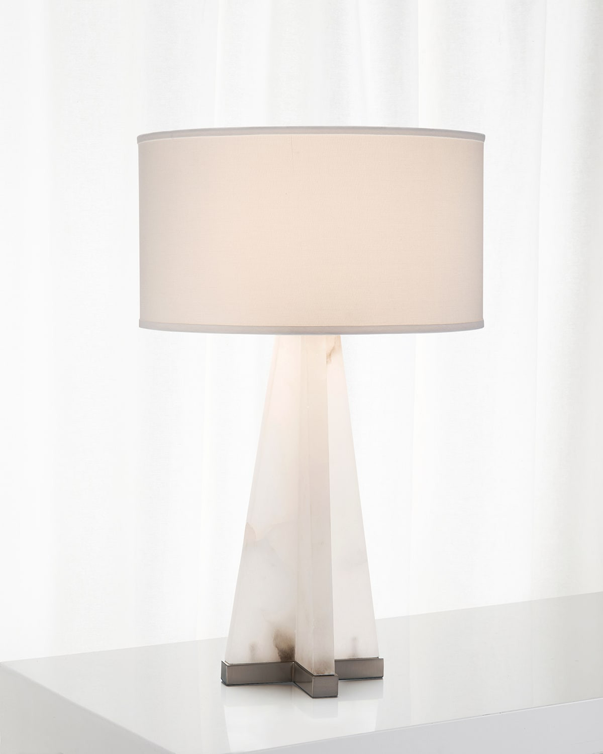 Sculptural Alabaster Table Lamp | Neiman Marcus