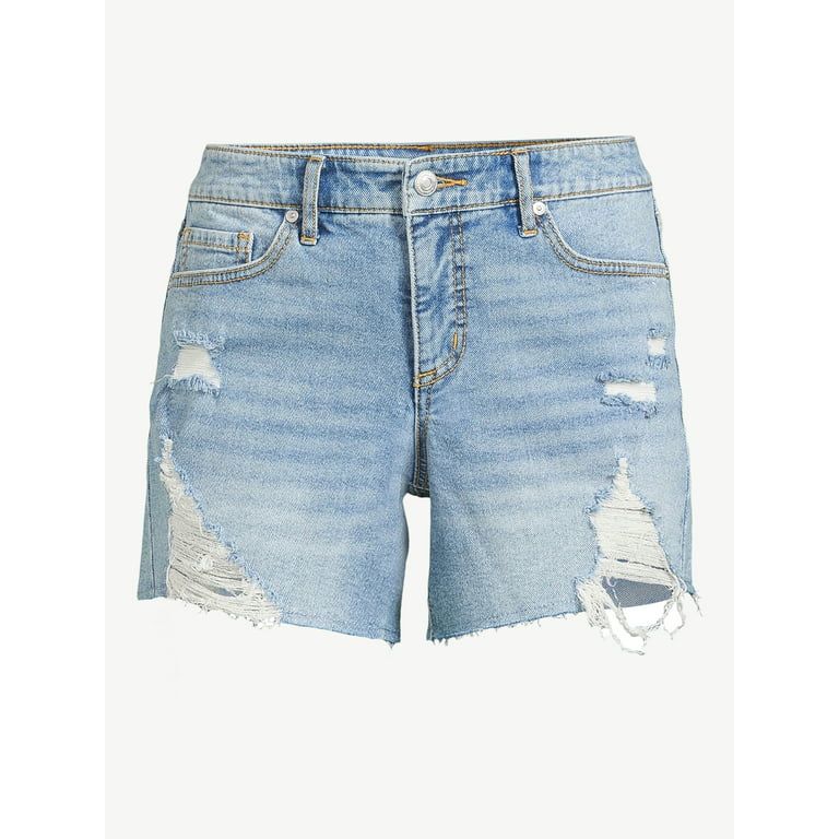 Sofia Jeans by Sofia Vergara Women's Lila Mid Rise Denim Shorts | Walmart (US)