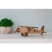Wooden Airplane Toy For Toddler Handmade Aircraft Kids Toys Gifts Boys Personalized Plane Nursery Decor Birthday Gift Girls | Etsy (US)