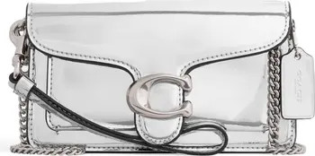 Tabby Metallic Leather Wristlet | Nordstrom